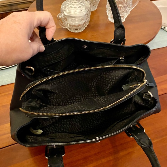 Kate Spade black satchel handbag. - Picture 4 of 5